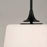 4_HomePlace Lighting Presley 1 Light Semi-Flush Matte Black more views