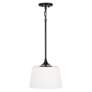 5_HomePlace Lighting Presley 1 Light Semi-Flush Matte Black more views