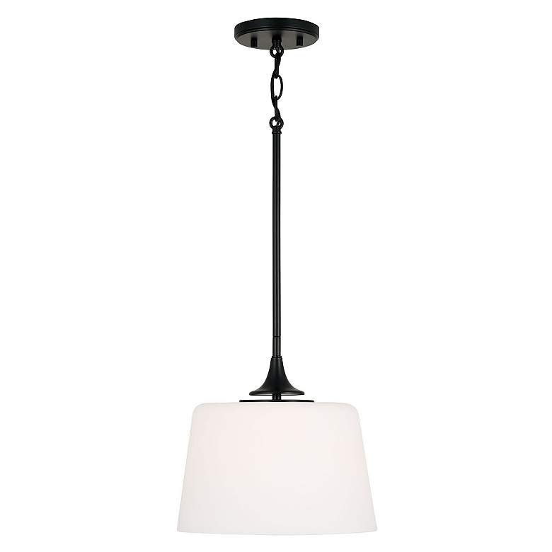 Image 6 HomePlace Lighting Presley 1 Light Semi-Flush Matte Black more views