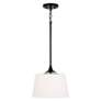 6_HomePlace Lighting Presley 1 Light Semi-Flush Matte Black more views