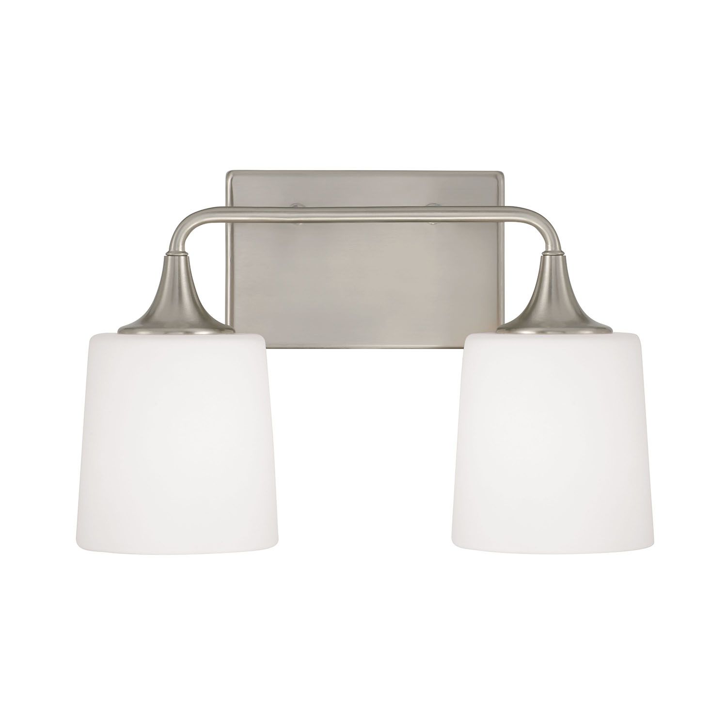 Image 5 HomePlace Lighting Presley 2 Light Vanity 16" Brushed Nickel more views