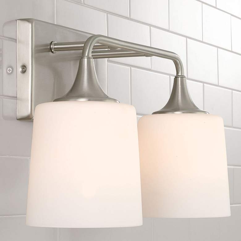 Image 3 HomePlace Lighting Presley 2 Light Vanity Brushed Nickel more views