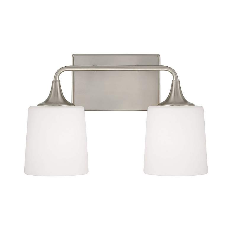 Image 5 HomePlace Lighting Presley 2 Light Vanity Brushed Nickel more views