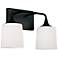 HomePlace Lighting Presley 2 Light Vanity Matte Black