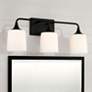 1_HomePlace Lighting Presley 3 Light Vanity Matte Black