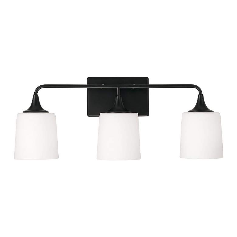 Image 5 HomePlace Lighting Presley 3 Light Vanity Matte Black more views