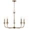 HomePlace Lighting Presley 5 Light Chandelier Aged Brass