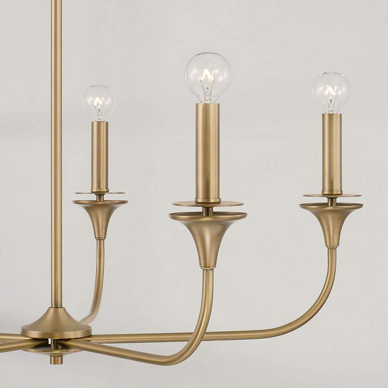 Image 3 HomePlace Lighting Presley 5 Light Chandelier Aged Brass more views