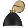 HomePlace Lighting Ross 1 Light Sconce Aged Brass and Black