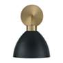 4_HomePlace Lighting Ross 1 Light Sconce Aged Brass and Black more views