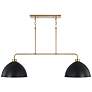 HomePlace Lighting Ross 2 Light Sconce Aged Brass and Black