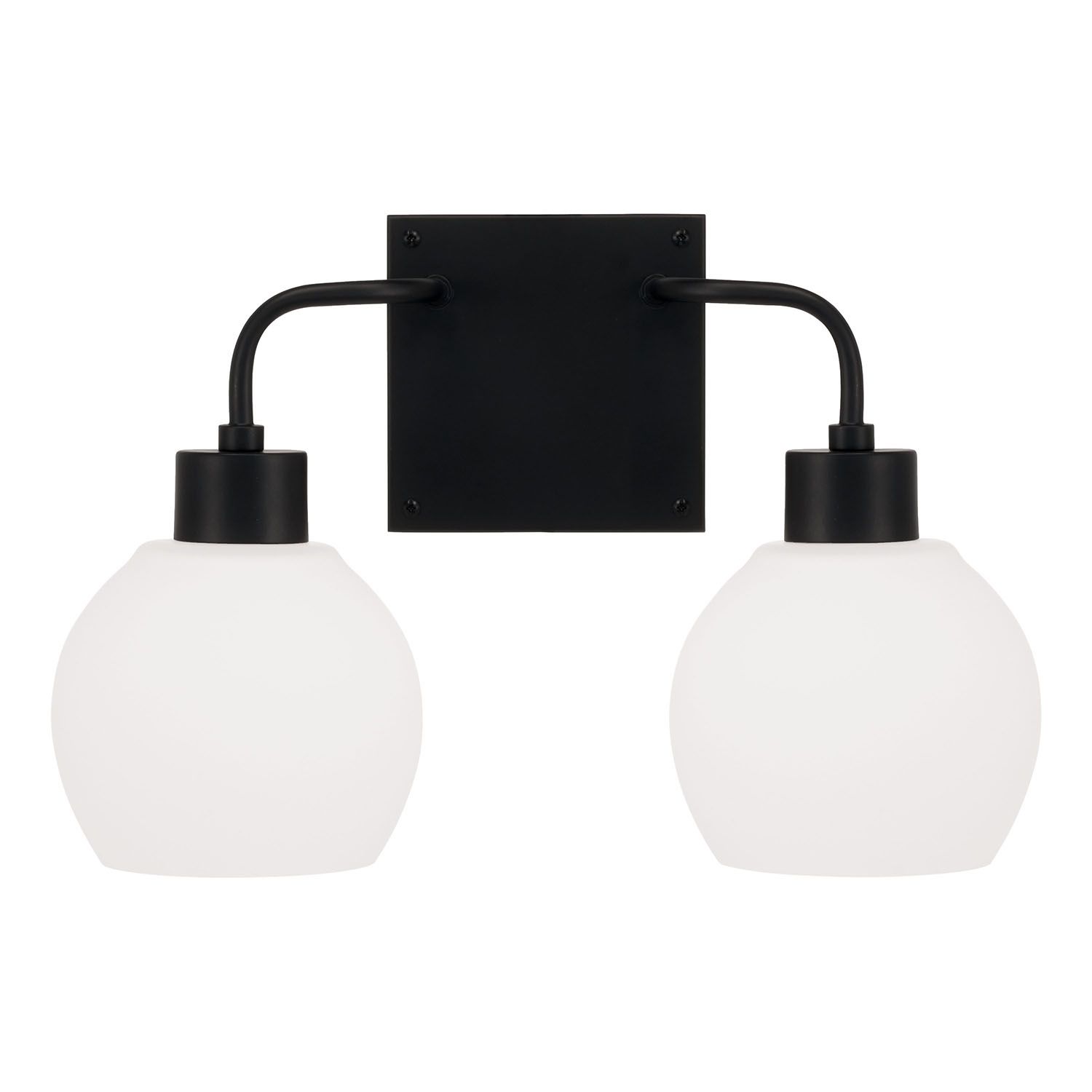 Image 5 HomePlace Lighting Tanner 2 Light Vanity Matte Black more views