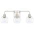 HomePlace Lighting Tanner 3 Light Vanity Brushed Nickel