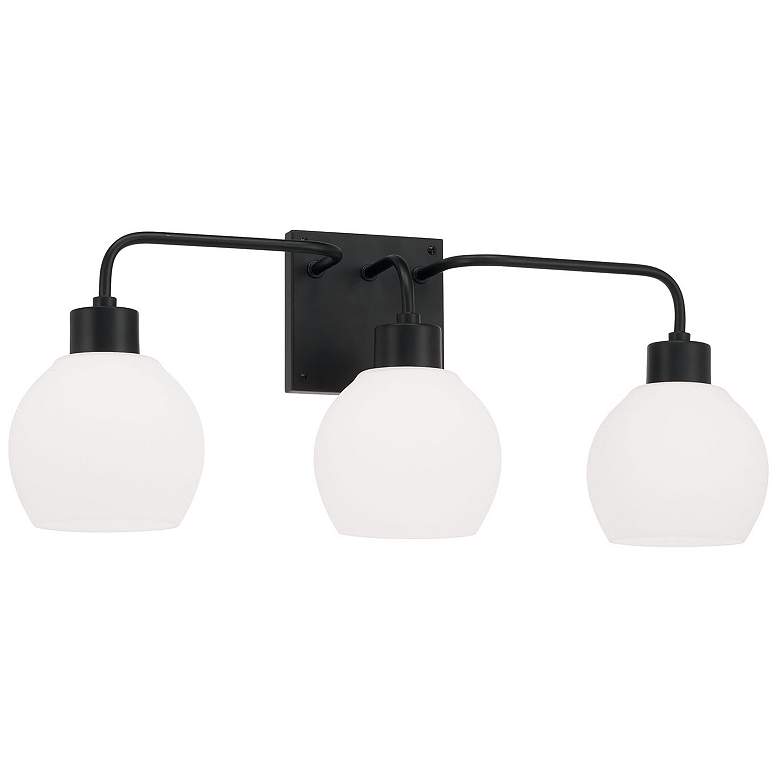 Image 1 HomePlace Lighting Tanner 3 Light Vanity Matte Black