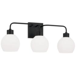HomePlace Lighting Tanner 3 Light Vanity Matte Black