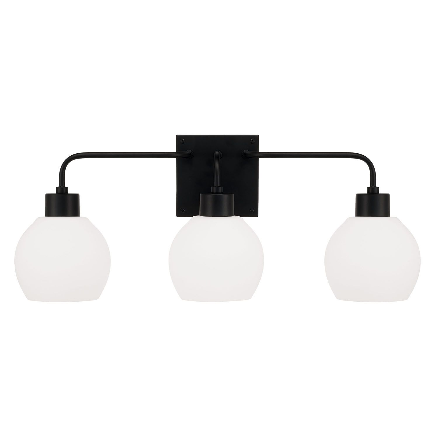 Image 5 HomePlace Lighting Tanner 3 Light Vanity Matte Black more views