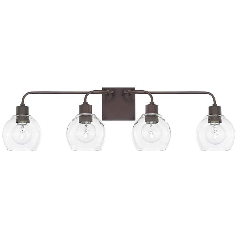 Image 1 HomePlace Lighting Tanner 4 Light Vanity Bronze