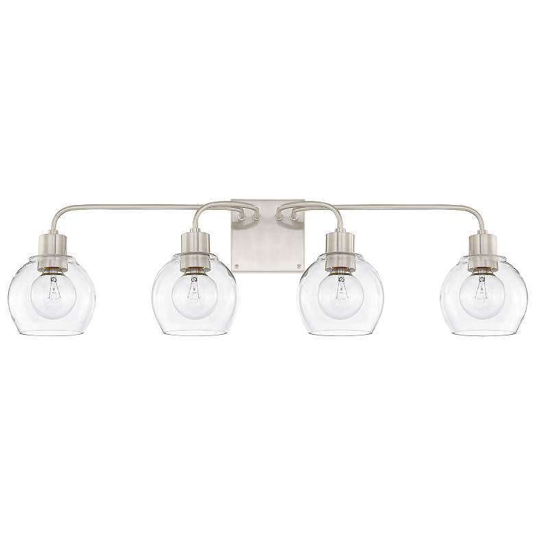 Image 1 HomePlace Lighting Tanner 4 Light Vanity Brushed Nickel