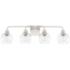 HomePlace Lighting Tanner 4 Light Vanity Brushed Nickel