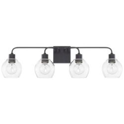 HomePlace Lighting Tanner 4 Light Vanity Matte Black