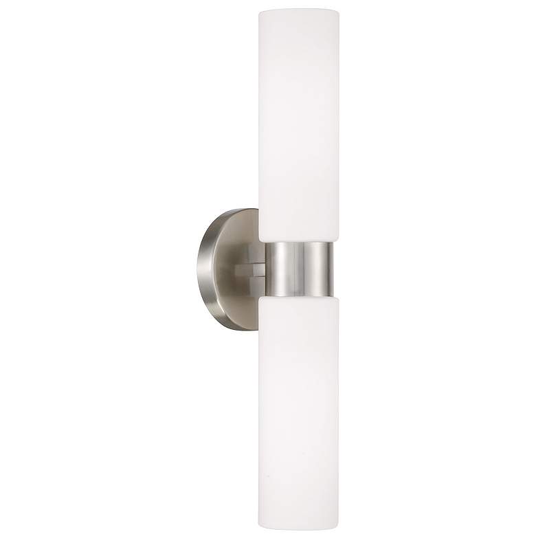 Image 1 HomePlace Lighting Theo 2 Light Sconce  Brushed Nickel