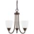 HomePlace Lighting Trenton 3 Light Chandelier Bronze
