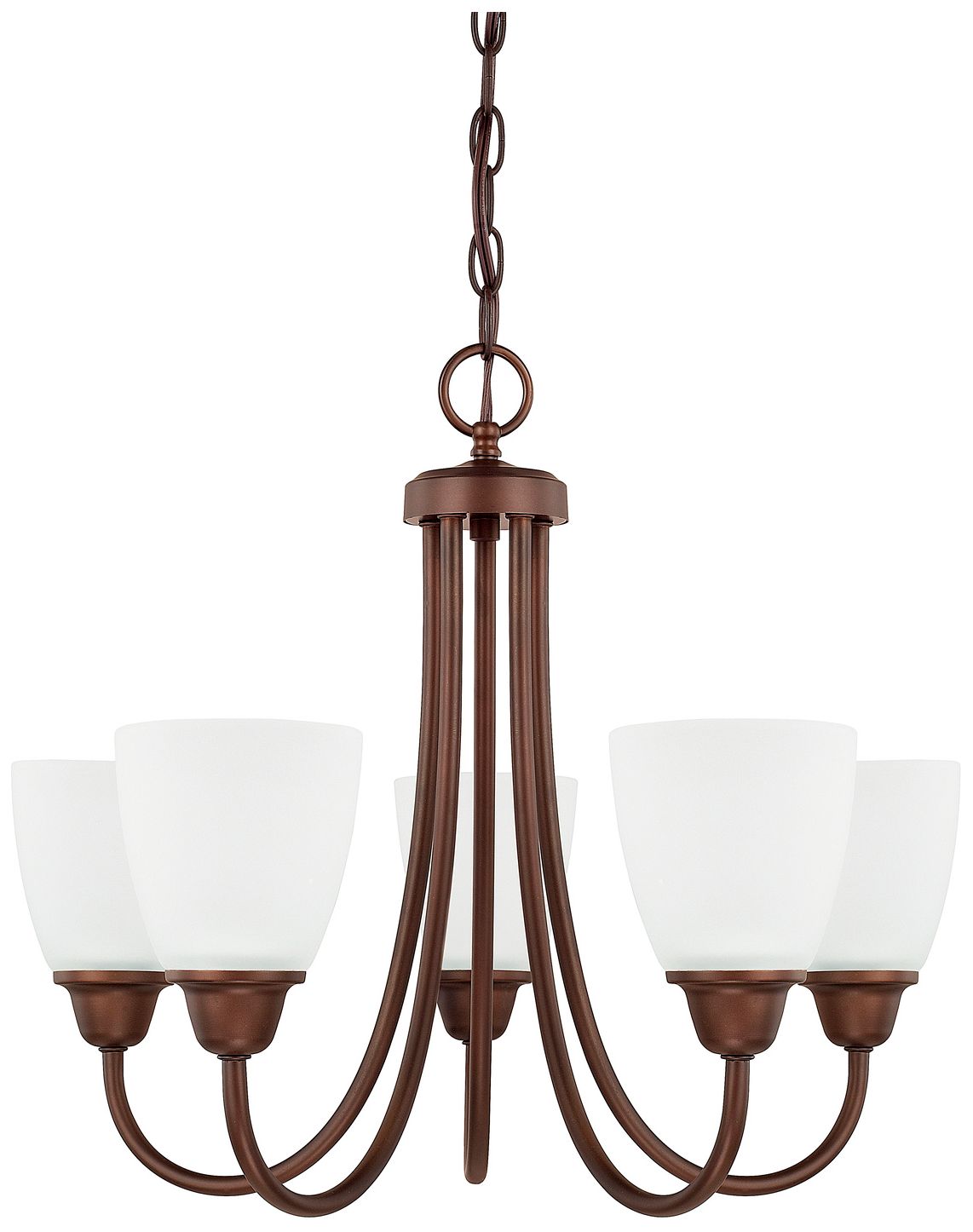 HomePlace Lighting Trenton 5 Light Chandelier 21" Bronze