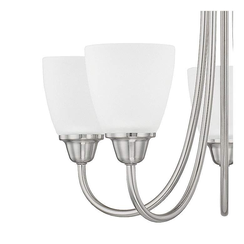 Image 4 HomePlace Lighting Trenton 5 Light Chandelier Brushed Nickel more views