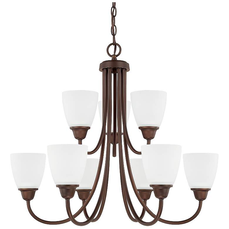 Image 1 HomePlace Lighting Trenton 9 Light Chandelier Bronze