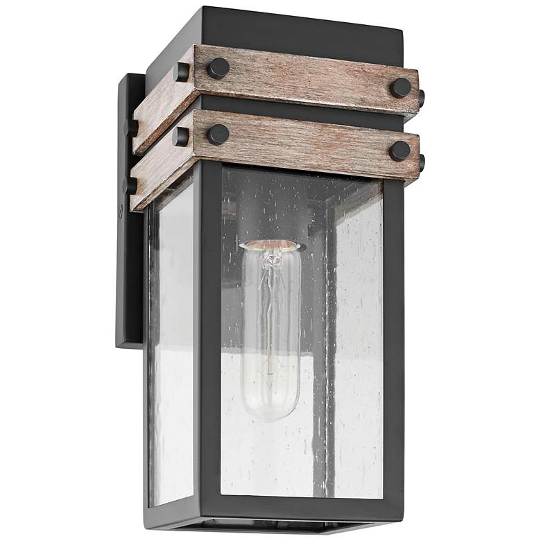 Image 2 Homestead 10 3/4" High Matte Black Outdoor Wall Light