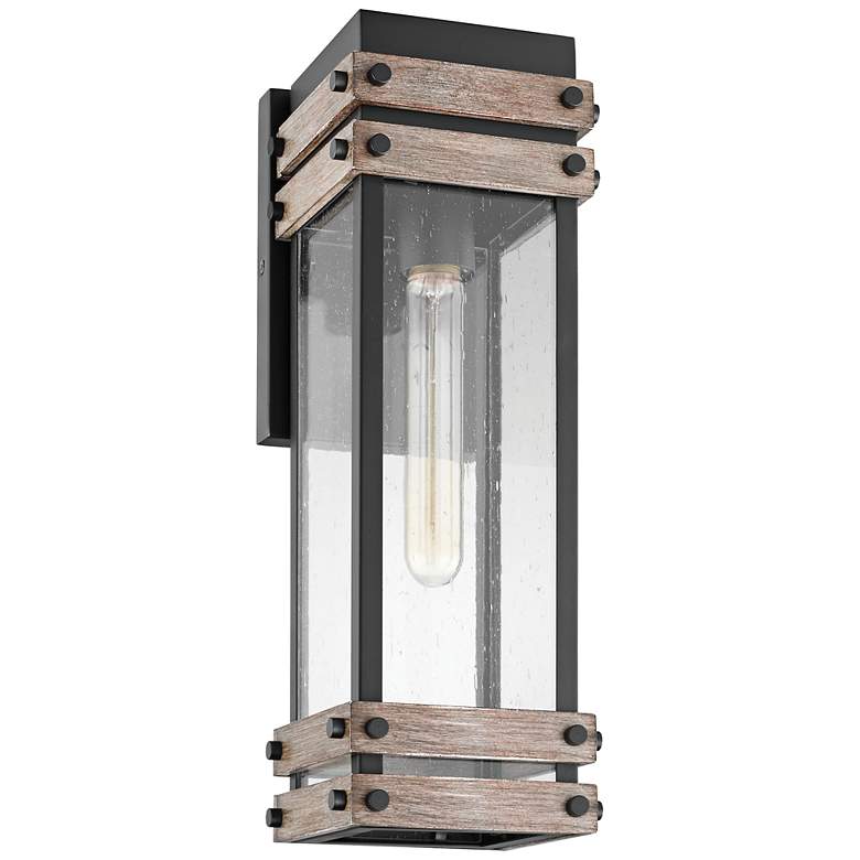 Image 1 Homestead 16" High Matte Black Outdoor Wall Light