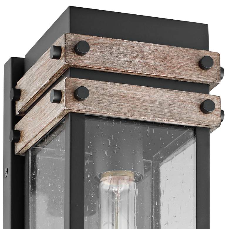 Image 2 Homestead 16" High Matte Black Outdoor Wall Light more views