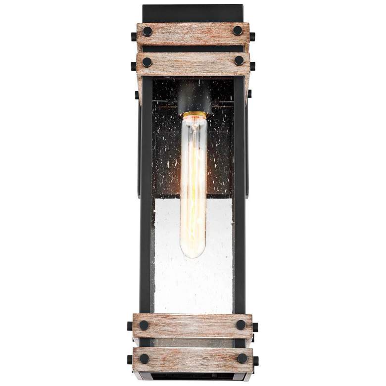 Image 5 Homestead 16" High Matte Black Outdoor Wall Light more views