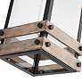 3_Homestead 18 3/4"H Matte Black and Wood Outdoor Wall Light more views