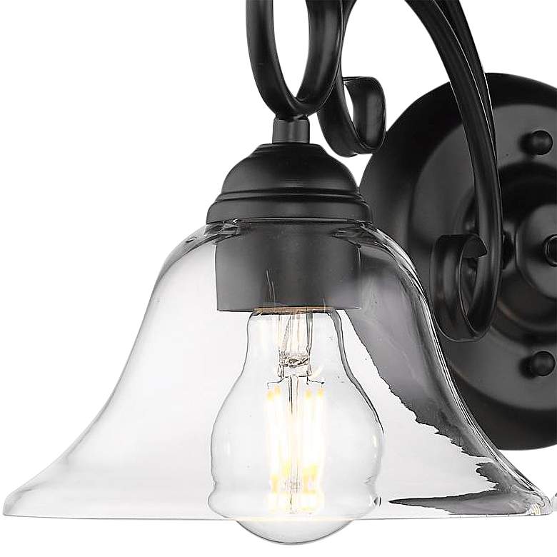 Image 2 Homestead 24" Wide Matte Black Metal 3-Light Bath Light more views