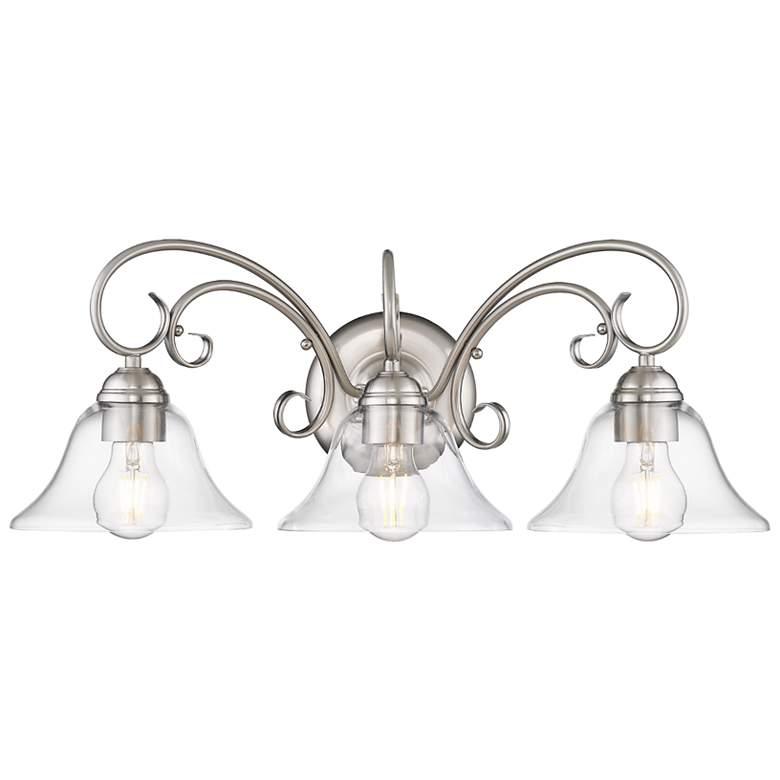 Image 1 Homestead 24" Wide Pewter 3-Light Bath Light