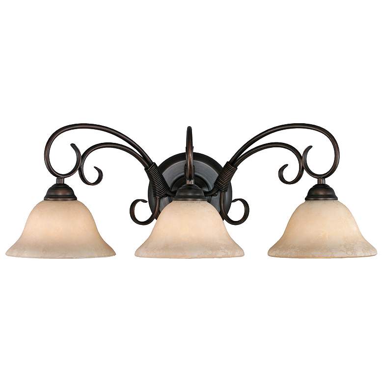 Image 2 Homestead 24" Wide Rubbed Bronze 3-Light Vanity Bath Light
