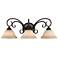 Homestead 24" Wide Rubbed Bronze 3-Light Vanity Bath Light