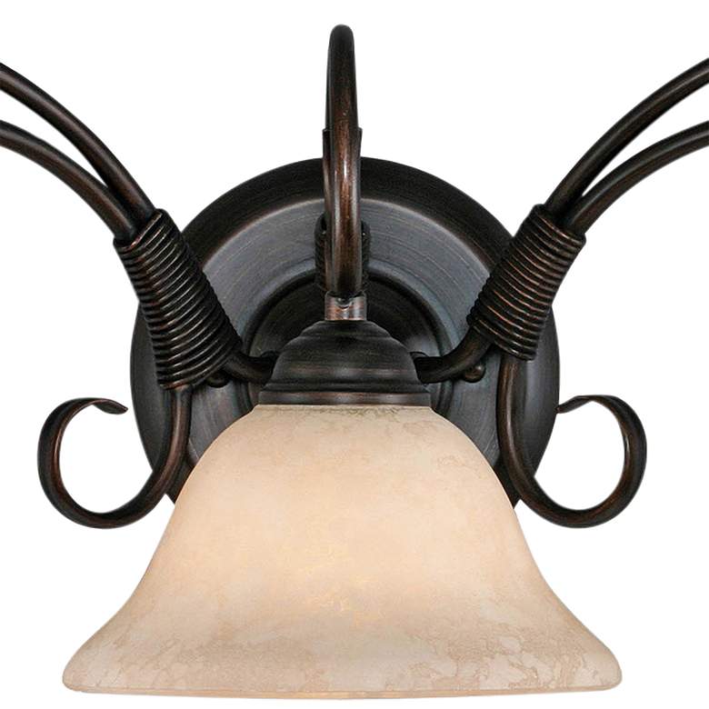 Image 3 Homestead 24" Wide Rubbed Bronze 3-Light Vanity Bath Light more views
