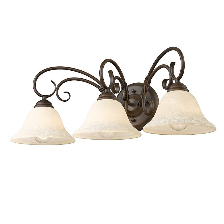 Image 4 Homestead 24" Wide Rubbed Bronze 3-Light Vanity Bath Light more views