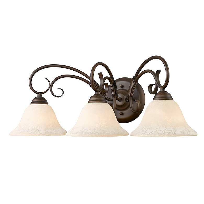 Image 5 Homestead 24" Wide Rubbed Bronze 3-Light Vanity Bath Light more views