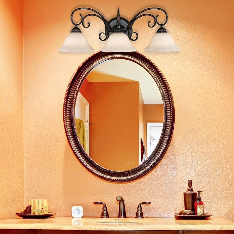 Image 7 Homestead 24" Wide Rubbed Bronze 3-Light Vanity Bath Light more views