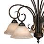Homestead 25 1/4" Rubbed Bronze 5-Light Chandelier With Tea Stone Glas