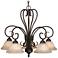 Homestead 25 1/4" Wide Rubbed Bronze 5-Light Chandelier
