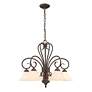 2_Homestead 25 1/4" Wide Rubbed Bronze 5-Light Chandelier more views
