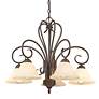 3_Homestead 25 1/4" Wide Rubbed Bronze 5-Light Chandelier more views