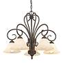 5_Homestead 25 1/4" Wide Rubbed Bronze 5-Light Chandelier more views