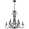 Homestead 28" Wide Matte Black 9-Light Chandelier