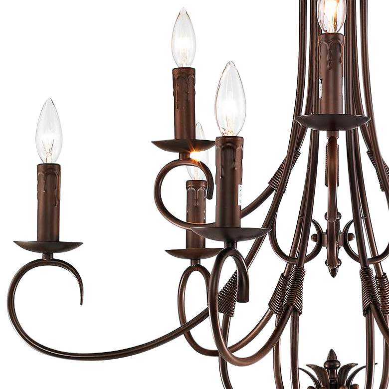 Image 4 Homestead 28"W Oil-Rubbed Bronze 9-Light 2-Tier Chandelier more views