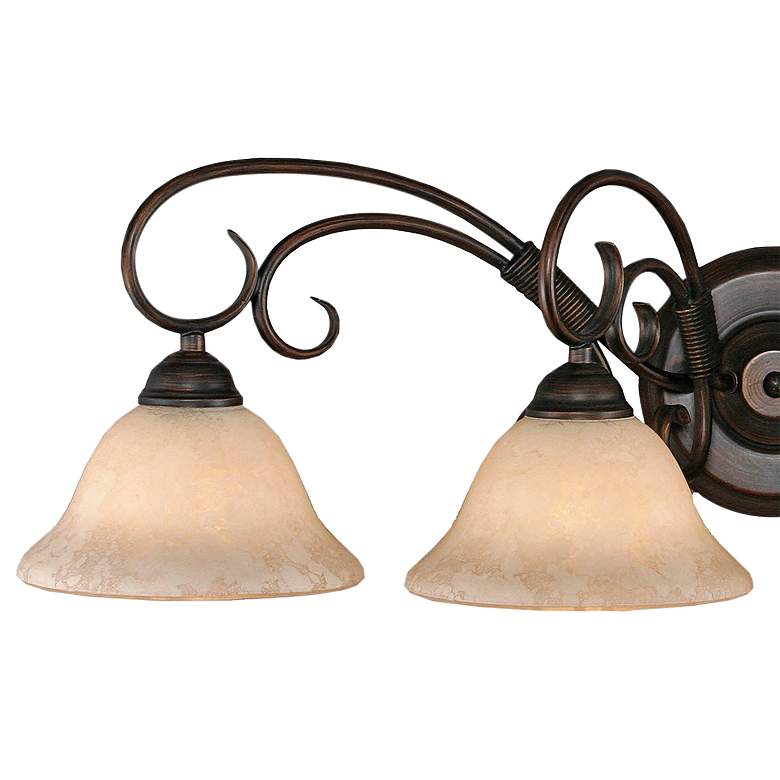 Image 3 Homestead 32" Wide Rubbed Bronze 4-Light Bath Light more views